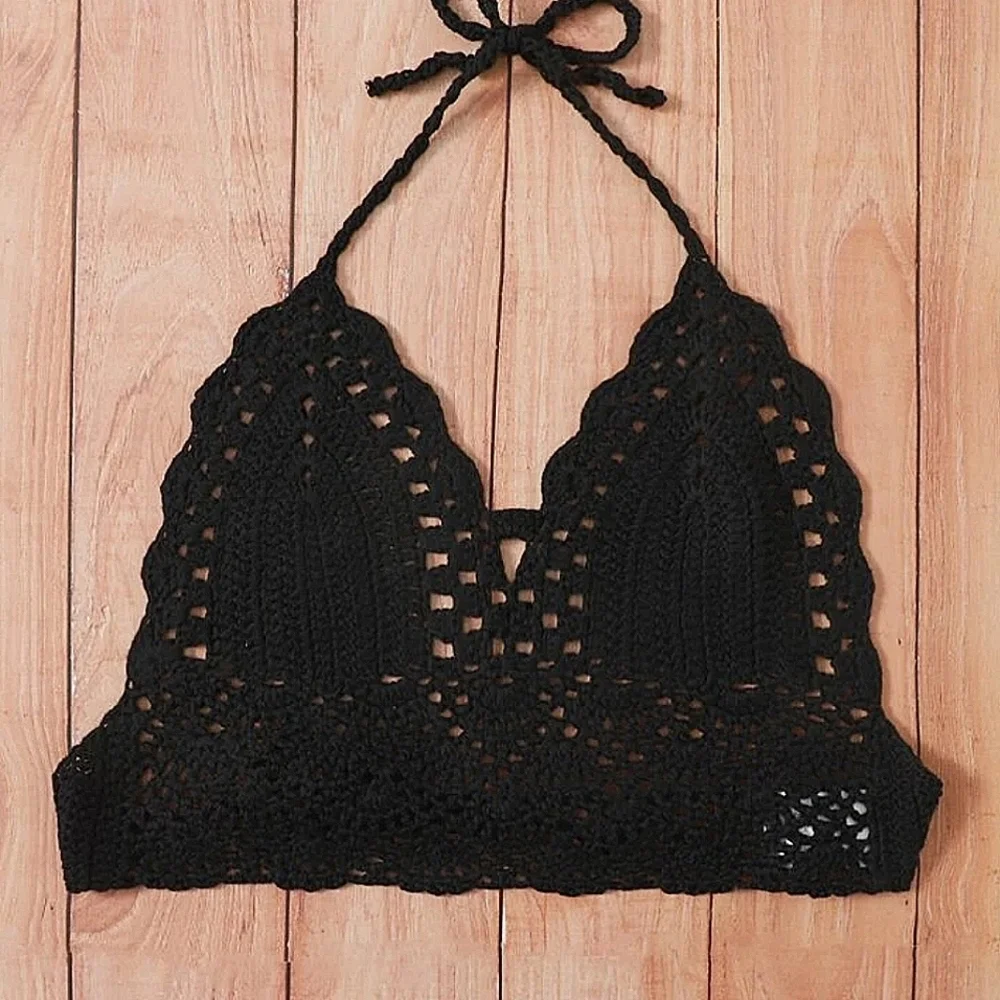 CROCHET HALTER TOP - Picture 2 of 6